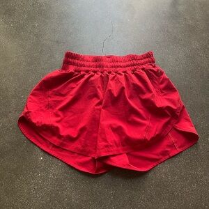 Red Lululemon Shorts